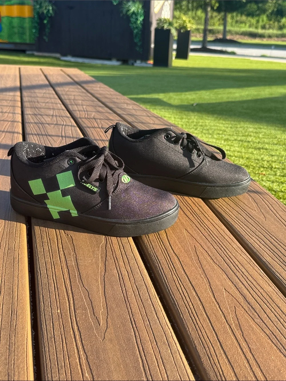 Heelys Black Sneakers with Minecraft logo
